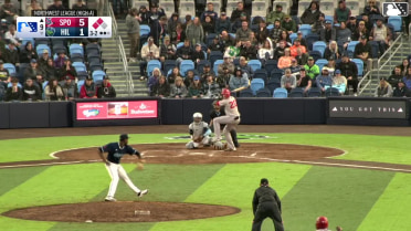 Kevin Fitzer walks. Jacob Humphrey scores. Tevin Tucker to 3rd. Wild pitch by pitcher Ricardo Yan.