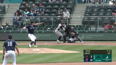 Mike Antico homers (1) on a fly ball to right field.