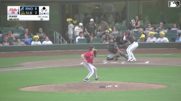 Pablo Reyes homers (8) on a fly ball to left field. Christian Moore scores.