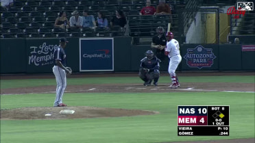 Sal Frelick robs a home run in center field