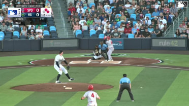 Ethan Hedges singles on a sharp line drive to left fielder José Mejía. Tommy Hopfe scores. Roynier Hernandez to 2nd.