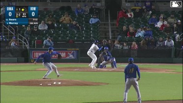 BJ Murray singles on a line drive to left fielder Kameron Misner. Justin Dean scores.