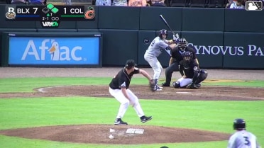 Darrien Miller singles on a ground ball to right fielder Kevin Kilpatrick Jr. Mike Boeve scores. Eduardo Garcia to 3rd.