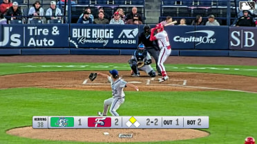 Bryson Ware homers (1) on a fly ball to left center field. Jordan Dissin scores.