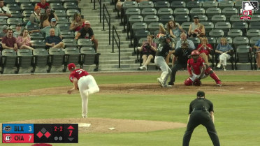 Matthew Wood out on a sacrifice fly to center fielder Jay Allen II. Josiah Ragsdale scores.