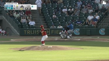 Taylor Young homers (2) on a fly ball to left center field.