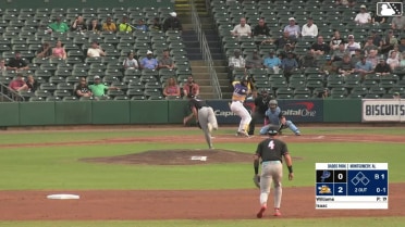 Xavier Isaac homers (2) on a fly ball to center field.