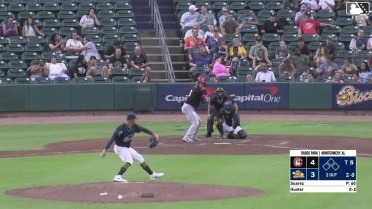 Cade Hunter homers (6) on a fly ball to right field.