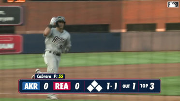 Ralphy Velazquez' third Double-A homer of the season