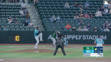 Charles Davalan singles on a ground ball to right fielder Wilfredo Lara. Jose Izarra scores.