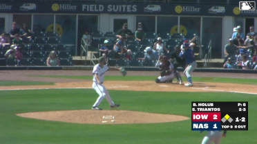James Triantos singles on a line drive to center fielder Luis Lara. Justin Dean scores.