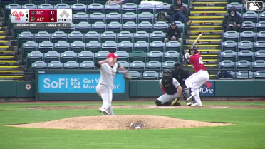 Jack Brannigan homers (2) on a fly ball to left center field.