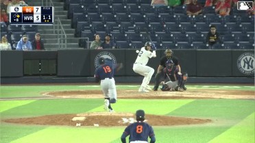 Josh Moylan homers (5) on a fly ball to center field. Josue Gonzalez scores.