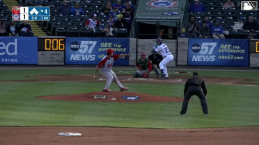 Cole Mathis walks. Justin Stransky scores. Christian Olivo to 3rd. Kane Kepley to 2nd.