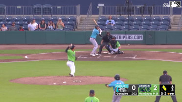Jacob Gonzalez singles on a line drive to center fielder Brewer Hicklen. Rikuu Nishida scores. Austin Hays to 2nd.