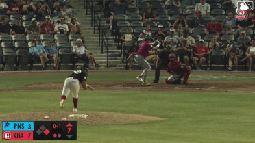 Cam Cannarella homers (4) on a line drive to left center field. Ian Lewis Jr. scores.