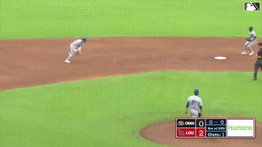 Cam Devanney's nice pick to start a double play 