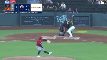 Brayan Buelvas homers (3) on a fly ball to right field.
