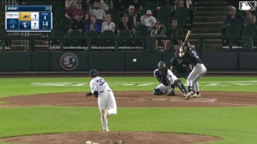 Alex Mooney homers (10) on a fly ball to left field.