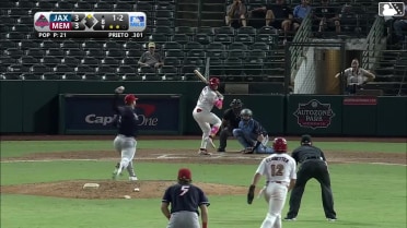 Zach Pop In play, run(s) to César Prieto