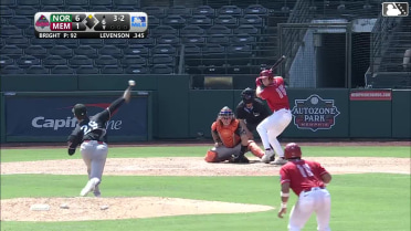 Trace Bright In play, run(s) to Zach Levenson