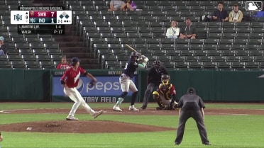 Ernesto Martinez Jr. singles on a line drive to right fielder Dominic Fletcher. Garrett Martin scores. Tyler Hardman to 2nd.