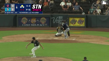 Ryan Bliss singles on a ground ball to left fielder Brayan Buelvas. Jhonny Pereda scores.