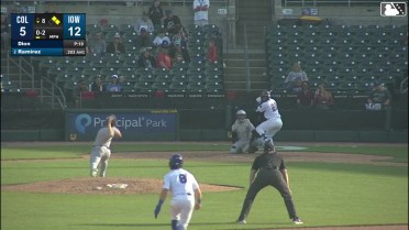 Pedro Ramírez doubles (10) on a line drive to center fielder Stuart Fairchild. Ben Cowles scores. Justin Dean to 3rd.