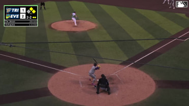 Randy De Jesus singles on a ground ball to right fielder Carlos Jimenez. Gage Harrelson scores. Jorge Ruiz to 3rd.