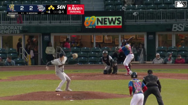 Paul McIntosh out on a sacrifice fly to center fielder Duke Ellis. Christian Cairo scores.