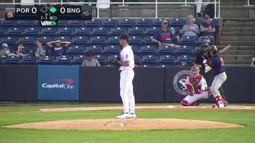 Jonathan Santucci strikes out seven batters 