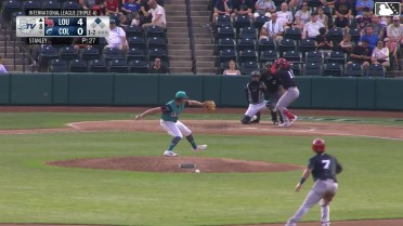Will Banfield singles on a line drive to right fielder CJ Kayfus. Austin Hendrick scores.