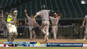 Justin Trimble's inside-the-park home run