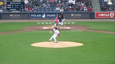 Ali Sánchez homers (4) on a fly ball to left field.