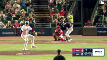 Jordyn Adams strikes out swinging.