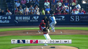 Aaron Parker homers (8) on a fly ball to left center field.