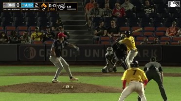 Alfonsin Rosario homers (5) on a fly ball to left center field. Angel Genao scores. Christian Knapczyk scores.