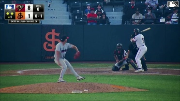 Cam Maldonado singles on a fly ball to center fielder Roldy Brito. Jose Astudillo scores. Isaiah Barkett to 2nd.