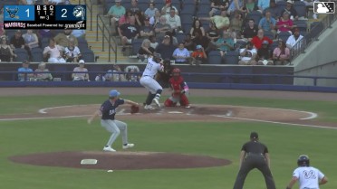 Catcher Kleyver Salazar picks off Juan Ortuno at 1st on throw to first baseman Andruw Musett.
