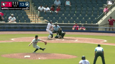 Filippo Di Turi out on a sacrifice fly to right fielder DJ Newman. Rylan Mills scores.