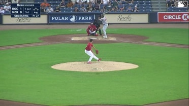 Yohandy Morales homers (21) on a fly ball to center field.