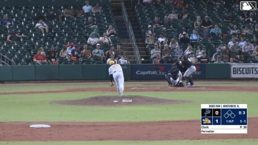 Garret Forrester homers (2) on a line drive to left field.