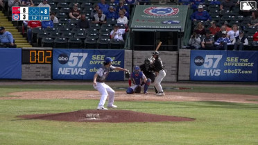 Casey Yamauchi triples (1) on a fly ball to right fielder Kade Snell.
