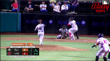Carlos Virahonda homers (5) on a fly ball to left center field. Enyervert Perez scores. Kayson Cunningham scores.