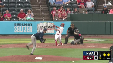 Mike Antico hits a three-run home run to right field