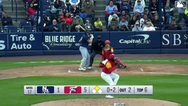 Sean Keys singles on a ground ball to center fielder Dante Nori. Jace Bohrofen scores.