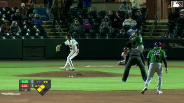 Kailen Hamson In play, run(s) to Luis Sanchez