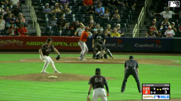 Luke Mann singles on a ground ball to second baseman Roc Riggio. Drew Swift scores. Davis Diaz to 2nd.