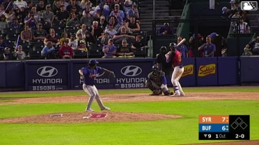 Josh Rivera homers (9) on a fly ball to left field.