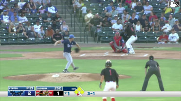 Roni Cabrera walks. Sean Gamble scores. Josh Hammond to 3rd. JC Vanek to 2nd.
